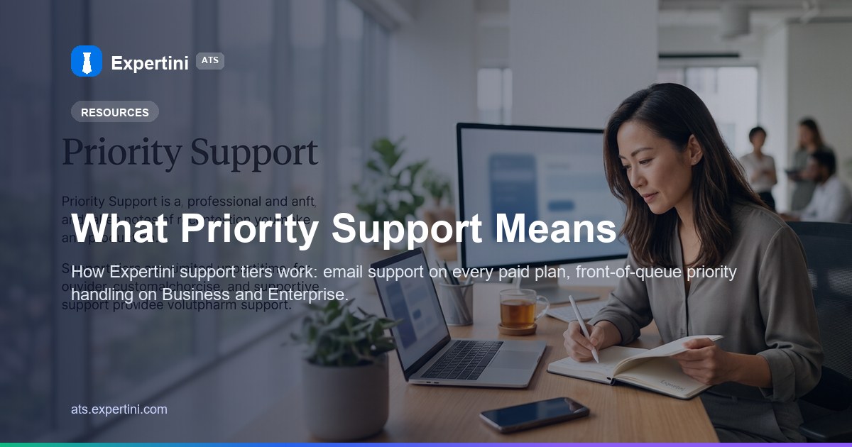 What Priority Support Means